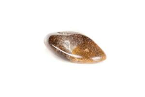 Macro mineral stone jasper on a white background photo