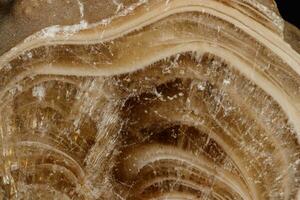 Macro stone Flint mineral on a black background photo