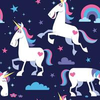 Unicorn Seamless Pattern vector