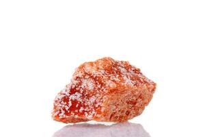 macro mineral stone Halite on a white background photo