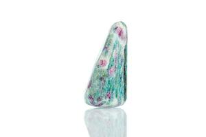 macro mineral stone ruby on a white background photo