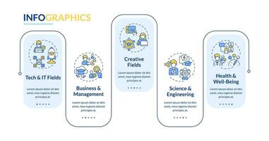 2D MOOC vector infographics template with thin line icons concept, data visualization with 5 steps, process timeline chart.