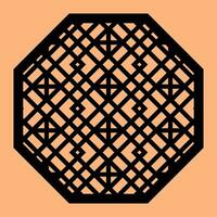 Simple Vector Pattern for Laser Cutting, Decoration, and Ornament. Metal design, wood carving, vector