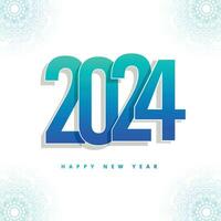 Beautiful 2024 card holiday background vector