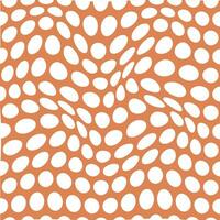 modern abstract white color polka dot distort wavy pattern art vector