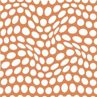 modern abstract white color polka dot distort wavy pattern art vector