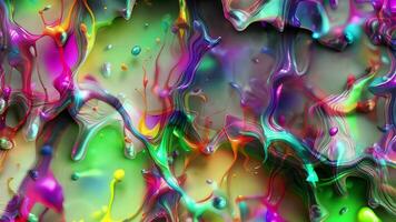 AI generated Abstract colorful animation. Multicolor liquid background. Beautiful gradient texture, Moving abstract multicolored background video