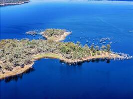 Aerial View from a Drone taken at Copeton Dam Northern Foreshores out near Inverell, New South Wales, 2360, Australia photo