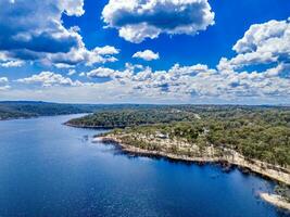 Aerial View from a Drone taken at Copeton Dam Northern Foreshores out near Inverell, New South Wales, 2360, Australia photo