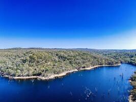 Aerial View from a Drone taken at Copeton Dam Northern Foreshores out near Inverell, New South Wales, 2360, Australia photo