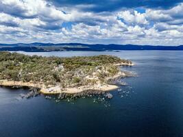 Aerial View from a Drone taken at Copeton Dam Northern Foreshores out near Inverell, New South Wales, 2360, Australia photo