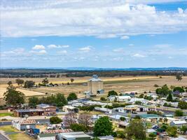 Aerial View taken from a drone at Delungra, NSW, Australia photo