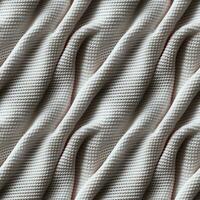 AI generated seamless texture of white fabric with folds photo