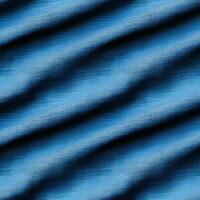 AI generated seamless texture of blue fabric with folds photo