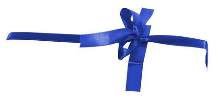 Blue silk ribbon tied around the box, frame and blank for design photo