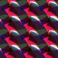 Risograph print style seamless pattern vector illustration. Abstract geometric shapes with noise texture