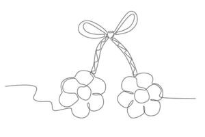 A ribbon of the Martisor symbol vector