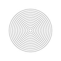 Coaching wheel of 12 concentric circles. Life blank. Polar grid. Circle diagram divided on segments. Polar graph paper. Wheel of life or habits tracker. Vector illustration.