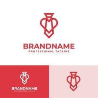 Love Tie Logo, suitable for business related to Love and Tie vector