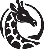giraffe logo vector silhouette illustration 3