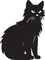 Cat silhouette vector illustration 5