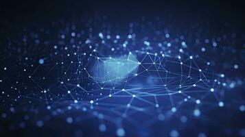 AI generated Abstract concepts of cybersecurity technology and digital data protection. AI Generated photo