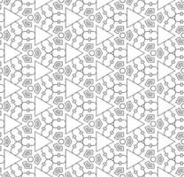 Black and white seamless abstract pattern. Background and backdrop. Grayscale ornamental design. vector