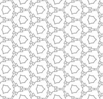 Black and white seamless abstract pattern. Background and backdrop. Grayscale ornamental design. vector