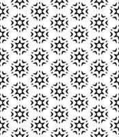 Black and white seamless abstract pattern. Background and backdrop. Grayscale ornamental design. vector