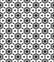 Black and white seamless abstract pattern. Background and backdrop. Grayscale ornamental design. vector