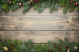 AI generated Christmas and New Year background. AI Generated photo