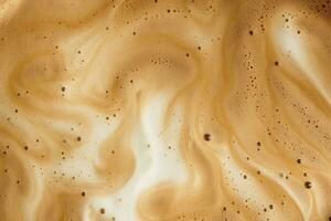 AI generated Coffee foam texture. AI Generated photo