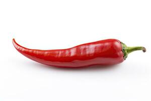 AI generated A Red chili pepper is isolated on a white background. AI Generated photo