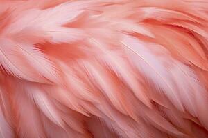 AI generated Flamingo Feather background. AI Generated photo