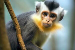 AI generated Wolfs Mona Monkey. Generative AI photo