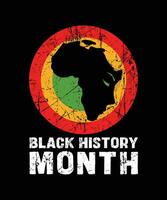 Black history month logo vector tshirt design