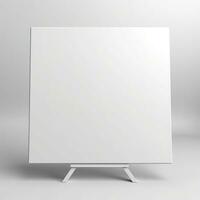 AI generated blank whiteboard on the wall. Generative AI photo