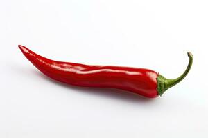 AI generated A Red chili pepper is isolated on a white background. AI Generated photo