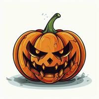 AI generated Halloween object on white background. AI Generated photo