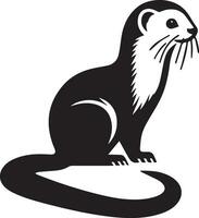 Ferret Vector Silhouette