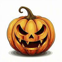 AI generated Halloween object on white background. AI Generated photo