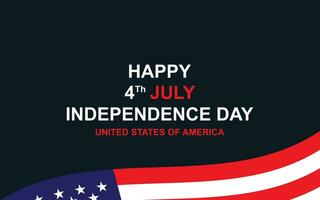 contento 4 4 th independiente día unido estados de America vector