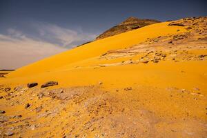 Landscape of sahara desert in Egypt. Conceptual for freedom, enjoying the journey. photo