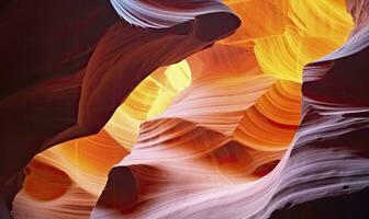 AI generated Antelope slot canyon. AI Generated photo