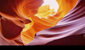 AI generated Antelope slot canyon. AI Generated photo