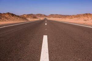 Landscape of sahara desert in Egypt. Conceptual for freedom, enjoying the journey. photo