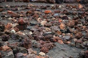 Etna national park panoramic view of volcanic landscape with crater, Catania, Sicily photo