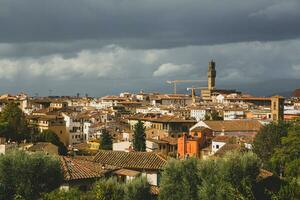 foto con el panorama de el medieval ciudad de florencia en el región de toscana, Italia