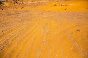 Landscape of sahara desert in Egypt. Conceptual for freedom, enjoying the journey. photo