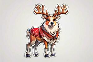 AI generated Joyful Jingles Festive Christmas Stickers to Spark Your Holiday Cheer photo